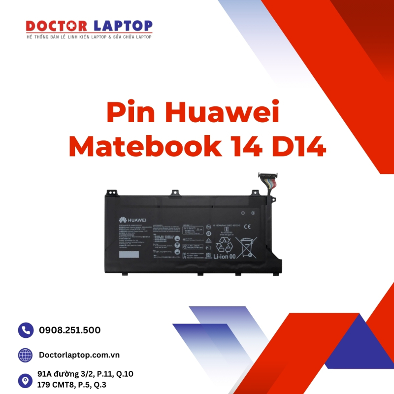 Pin Huawei Matebook 14 D14