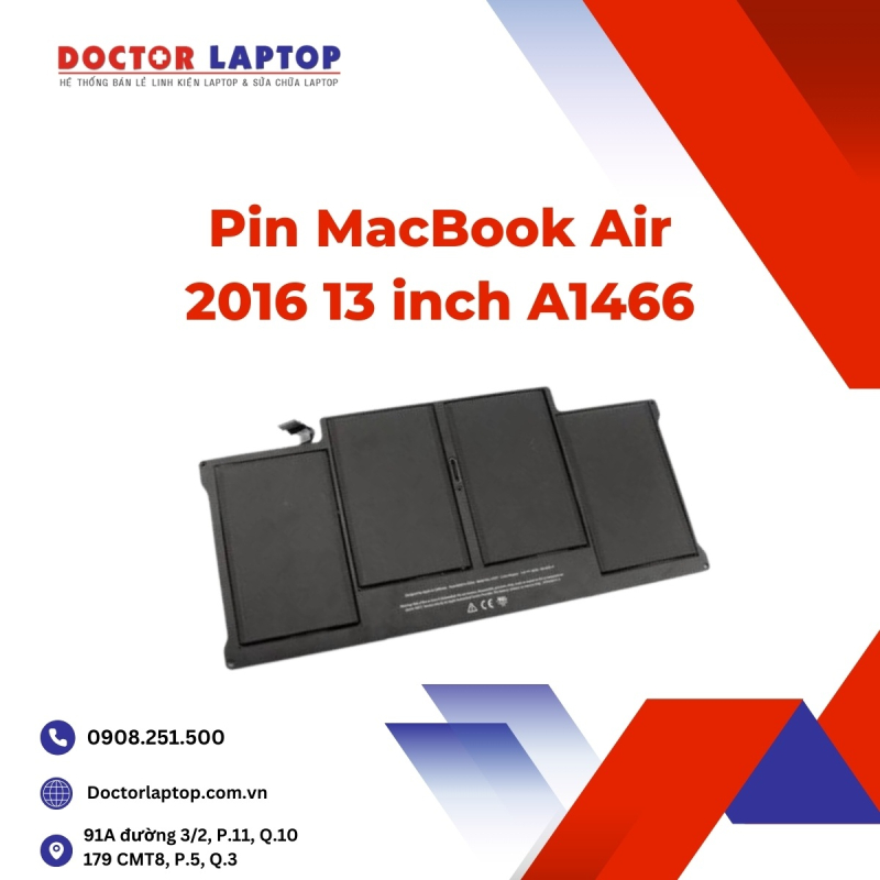 Pin MacBook Air 2016 13 inch A1466