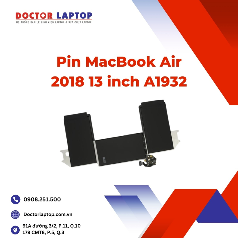 Pin MacBook Air 2018 13 inch A1932