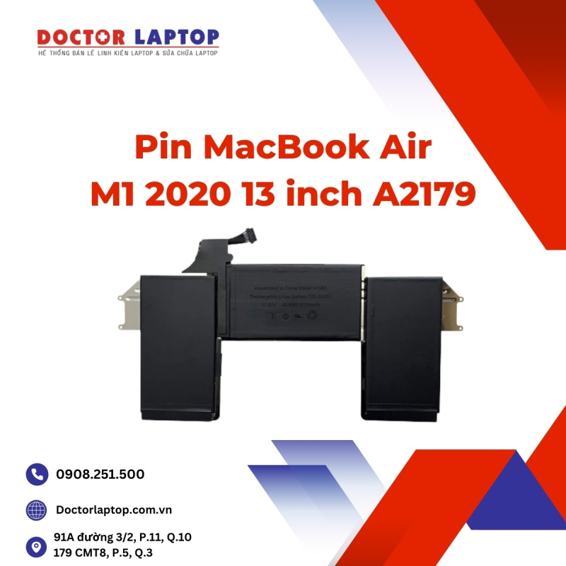 Pin MacBook Air M1 2020 13 inch A2179