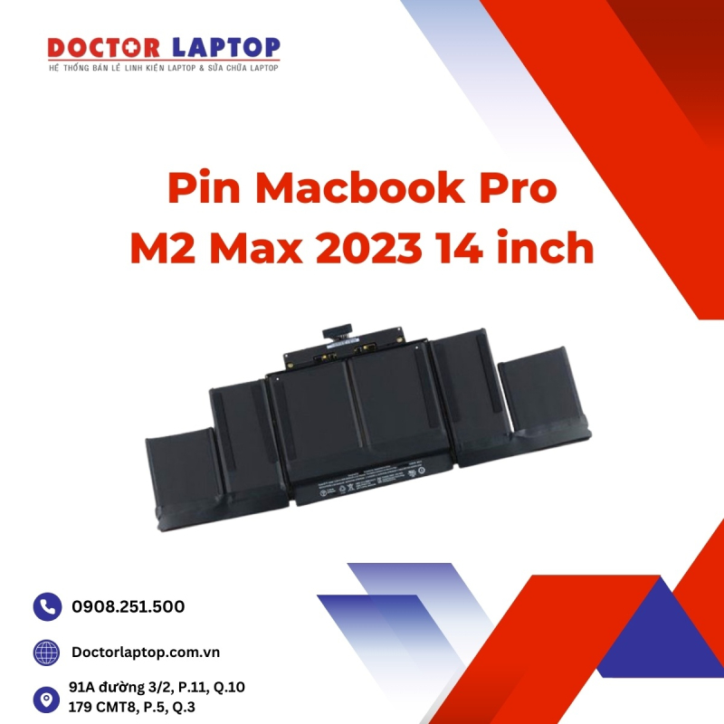 Pin Macbook Pro M2 Max 2023 14 inch