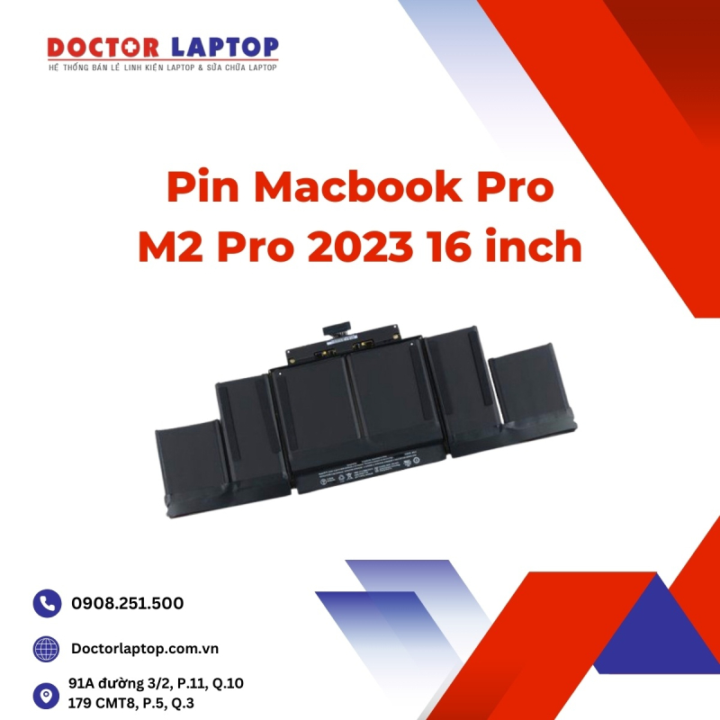 Pin Macbook Pro M2 Pro 2023 16 inch