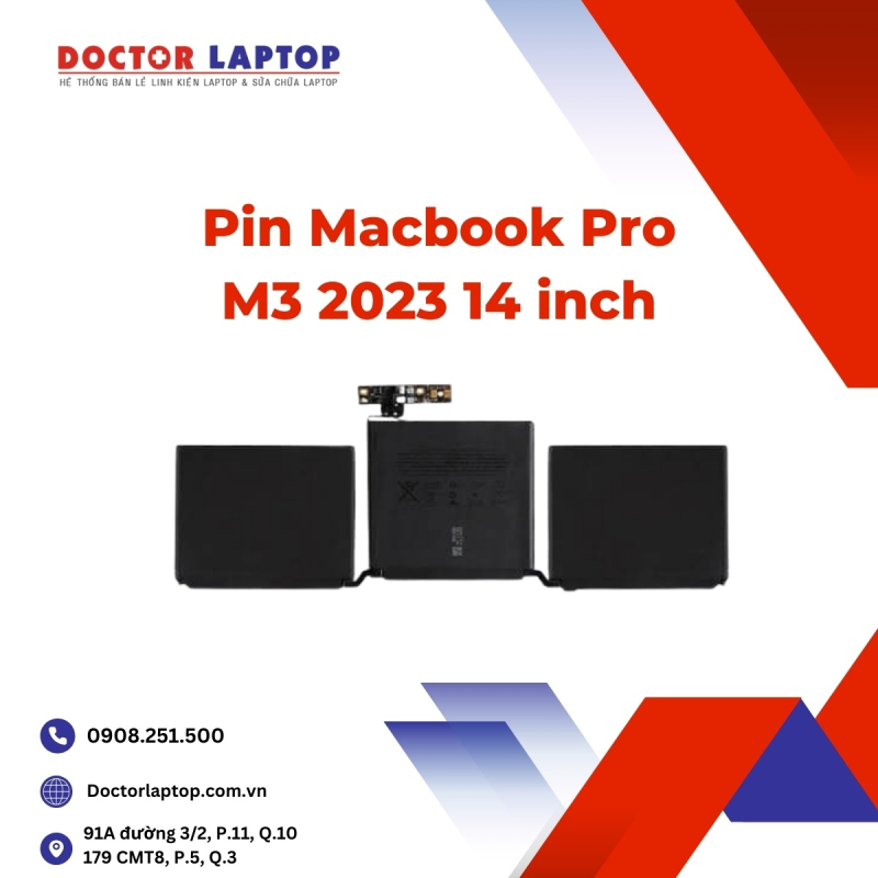 Pin Macbook Pro M3 2023 14 inch