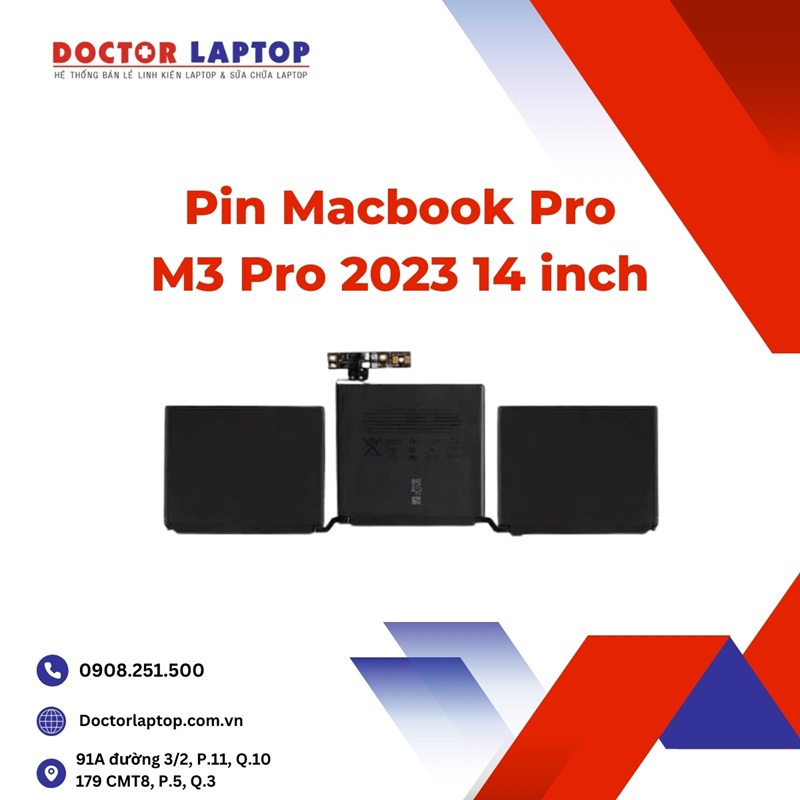 Pin Macbook Pro M3 Pro 2023 14 inch