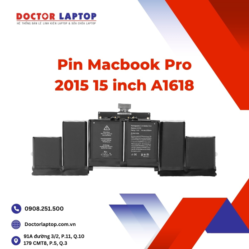 Pin Macbook Pro 2015 15 inch A1618