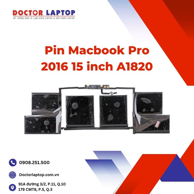 Pin Macbook Pro 2016 15 inch A1820