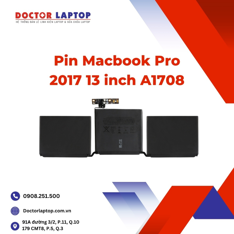 Pin Macbook Pro 2017 13 inch A1708
