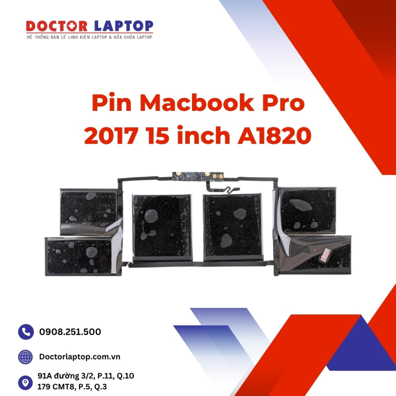 Pin Macbook Pro 2017 15 inch A1820