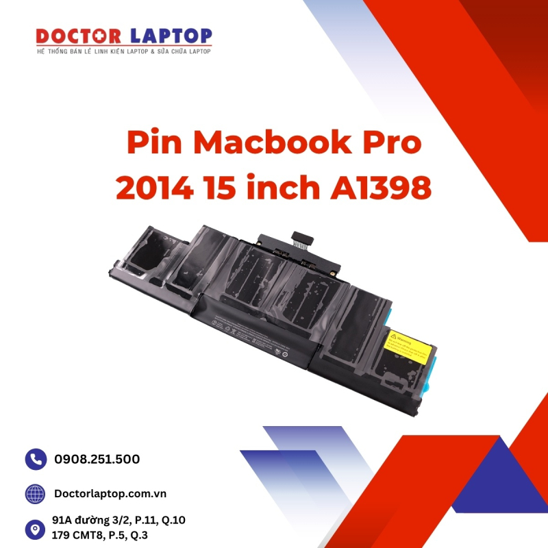 Pin Macbook Pro 2014 15 inch A1398