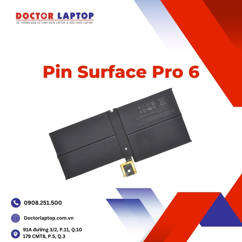 Thay pin Surface Pro 6