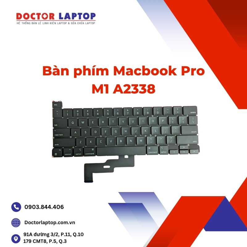 Bàn phím Macbook Pro M1 A2338