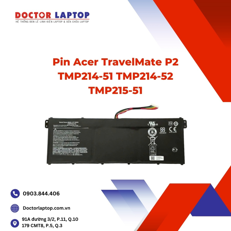 Pin Acer TravelMate P2 TMP214-51 TMP214-52 TMP215-51