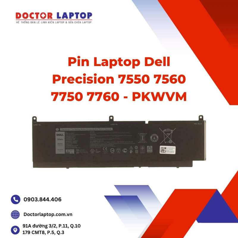 Pin Laptop Dell Precision 7550 7560 7750 7760 - PKWVM