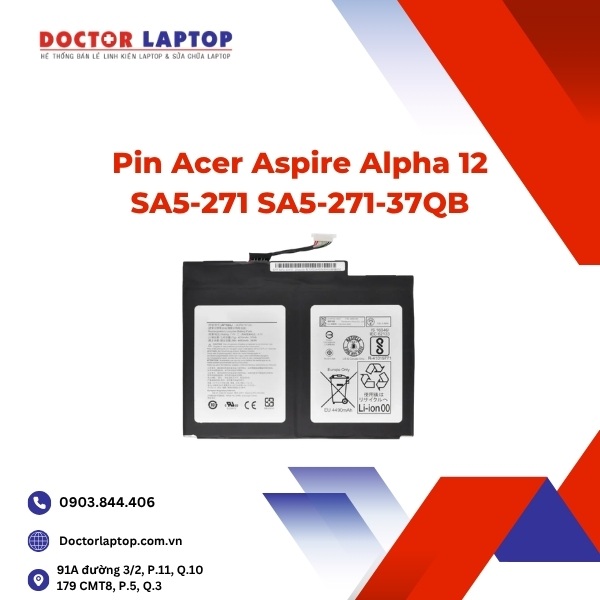 Pin Acer Aspire Alpha 12 SA5-271 SA5-271-37QB