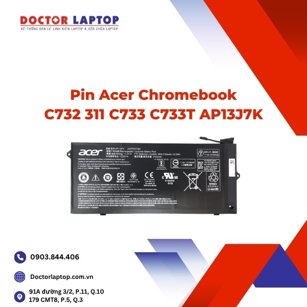 Pin Acer Chromebook C732 311 C733 C733T AP13J7K