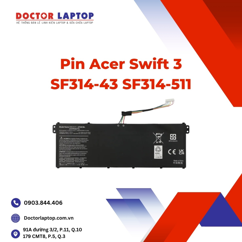 Pin Acer Swift 3 SF314-43 SF314-511