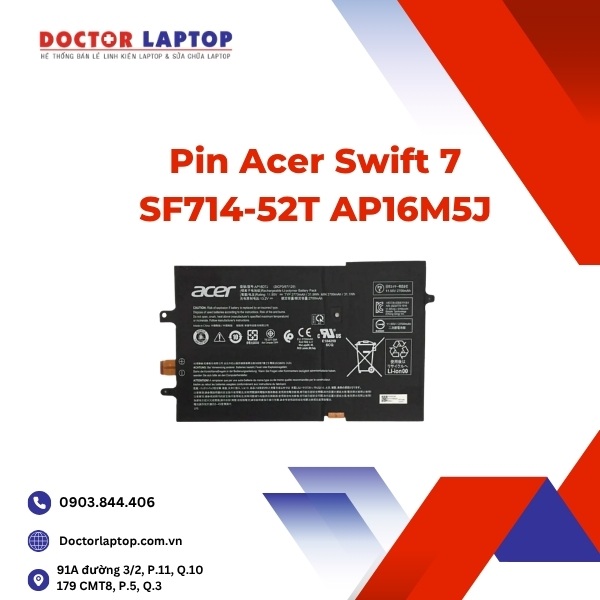Pin Acer Swift 7 SF714-52T AP16M5J