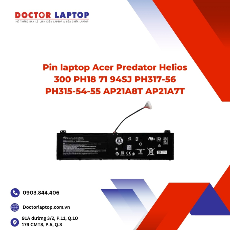 Pin laptop Acer Predator Helios 300 PH18 71 94SJ PH317-56 PH315-54-55 AP21A8T AP21A7T