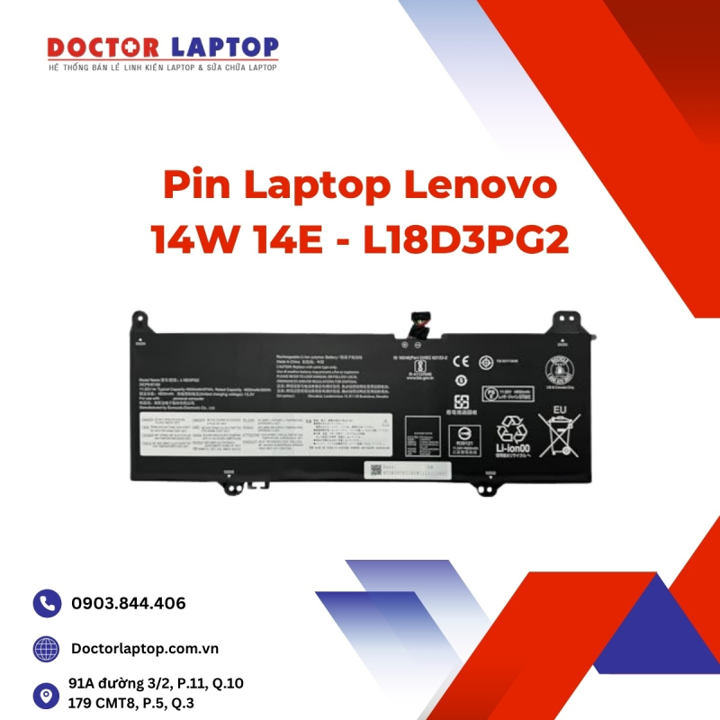 Pin Laptop Lenovo 14W 14E - L18D3PG2