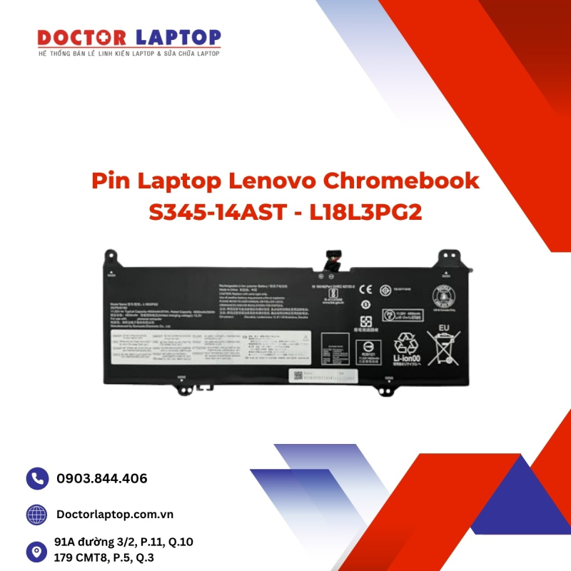 Pin Laptop Lenovo Chromebook S345-14AST - L18L3PG2
