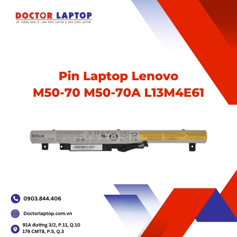 Pin Laptop Lenovo M50-70 M50-70A L13M4E61