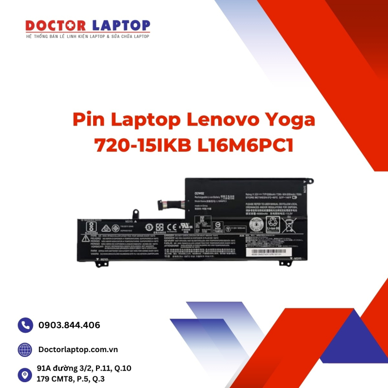 Pin Laptop Lenovo Yoga 720-15IKB L16M6PC1