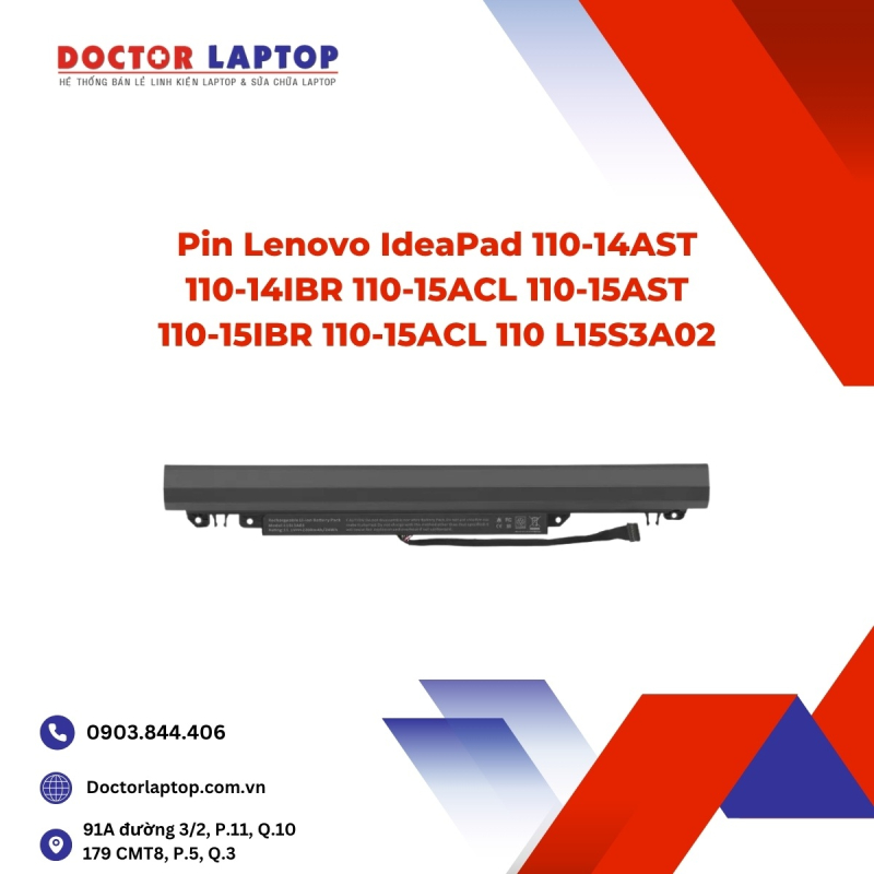 Pin Lenovo IdeaPad 110-14AST 110-14IBR 110-15ACL 110-15AST 110-15IBR 110-15ACL 110 L15S3A02