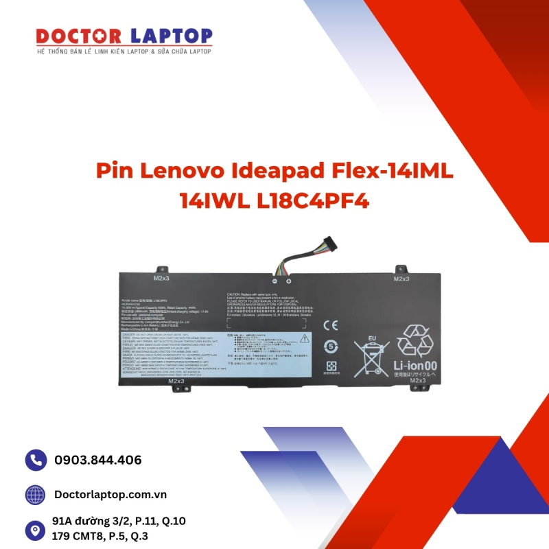 Pin Lenovo Ideapad Flex-14IML 14IWL L18C4PF4