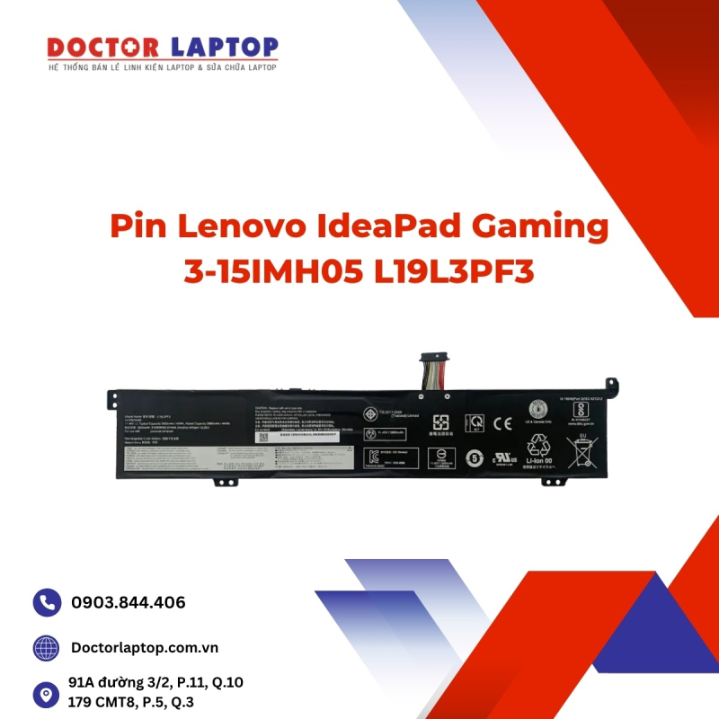 Pin Lenovo IdeaPad Gaming 3-15IMH05 L19L3PF3