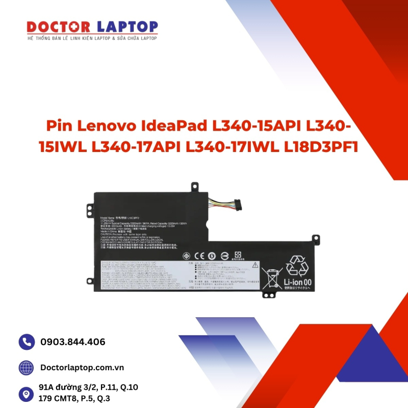 Pin Lenovo IdeaPad L340-15API L340-15IWL L340-17API L340-17IWL L18D3PF1