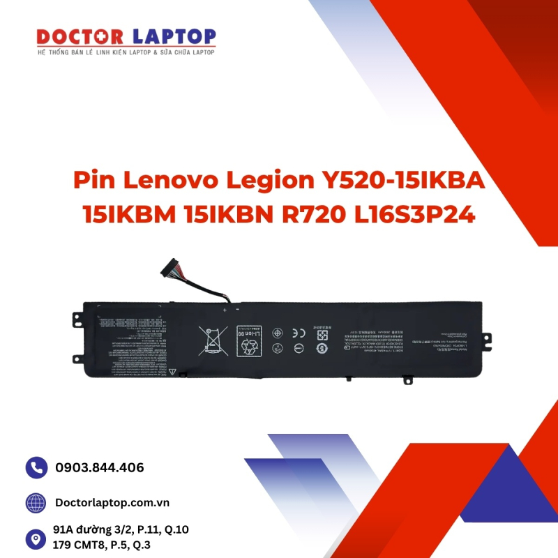 Pin Lenovo Legion Y520-15IKBA 15IKBM 15IKBN R720 L16S3P24