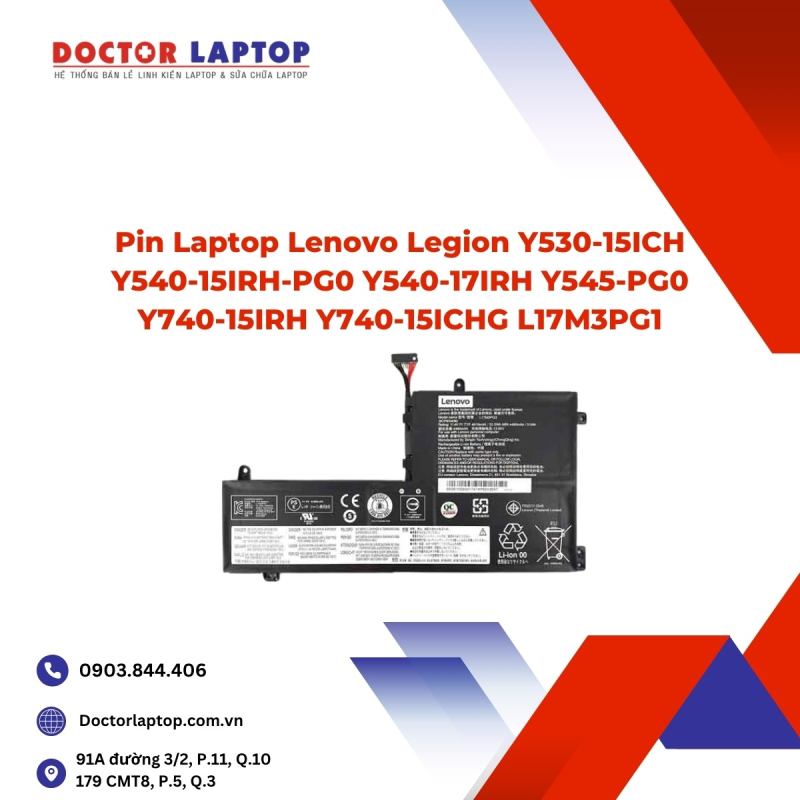 Pin Laptop Lenovo Legion Y530-15ICH Y540-15IRH-PG0 Y540-17IRH Y545-PG0 Y740-15IRH Y740-15ICHG L17M3PG1