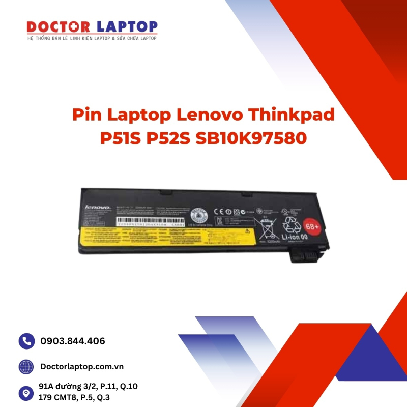 Pin Laptop Lenovo Thinkpad P51S P52S SB10K97580