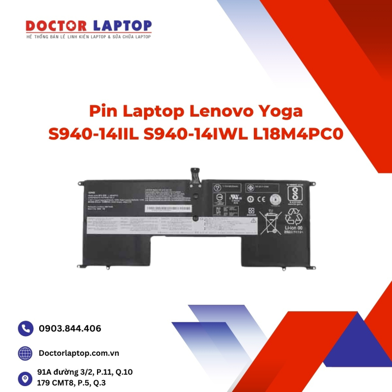 Pin Laptop Lenovo Yoga S940-14IIL S940-14IWL L18M4PC0
