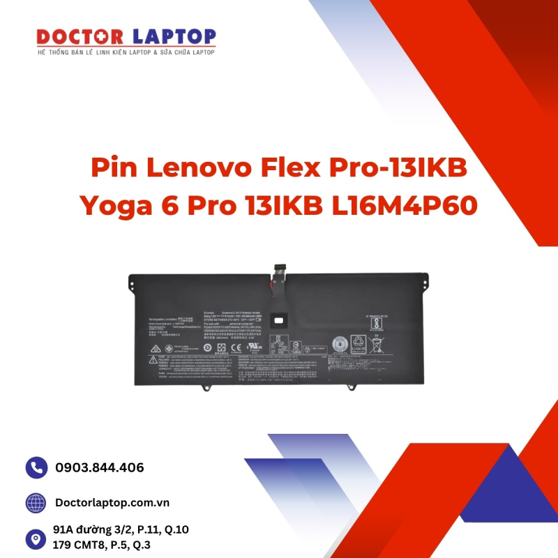 Pin Lenovo Flex Pro-13IKB Yoga 6 Pro 13IKB L16M4P60