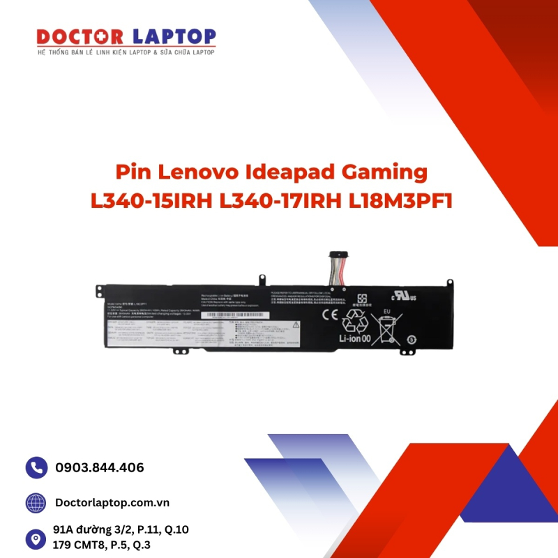 Pin Lenovo Ideapad Gaming L340-15IRH L340-17IRH L18M3PF1