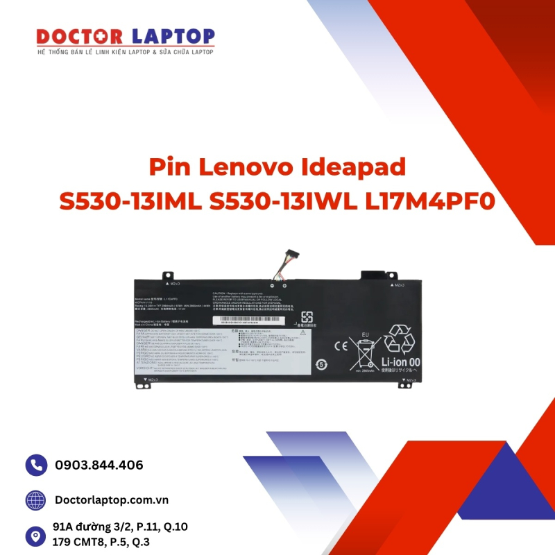 Pin Lenovo Ideapad S530-13IML S530-13IWL L17M4PF0