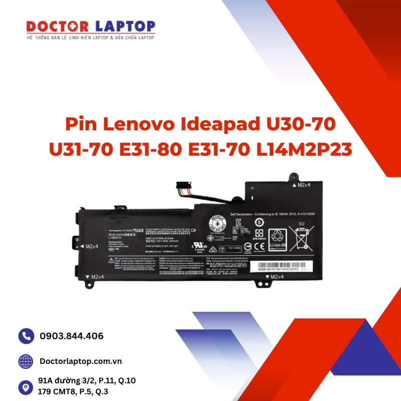 Pin Lenovo Ideapad U30-70 U31-70 E31-80 E31-70 L14M2P23