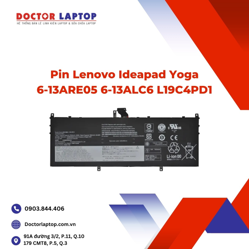 Pin Lenovo Ideapad Yoga 6-13ARE05 6-13ALC6 L19C4PD1