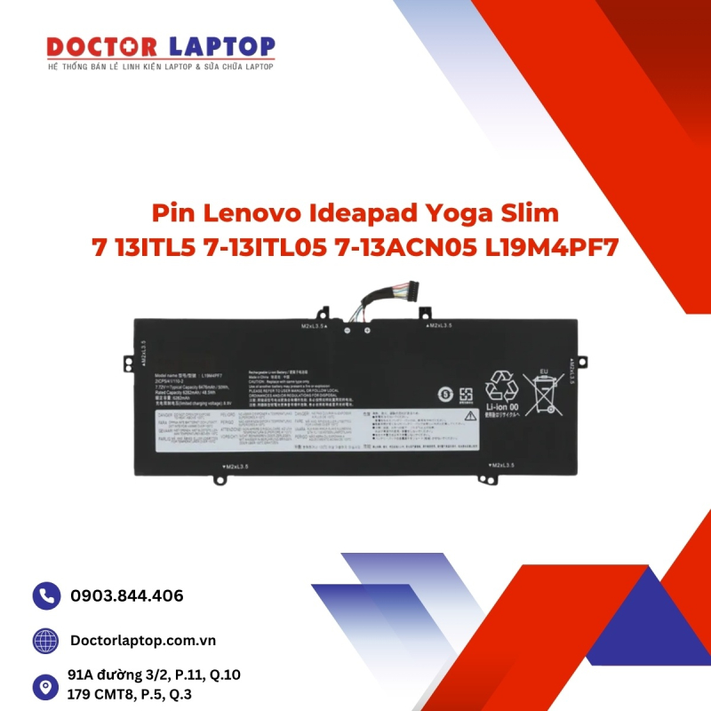 Pin Lenovo Ideapad Yoga Slim 7 13ITL5 7-13ITL05 7-13ACN05 L19M4PF7