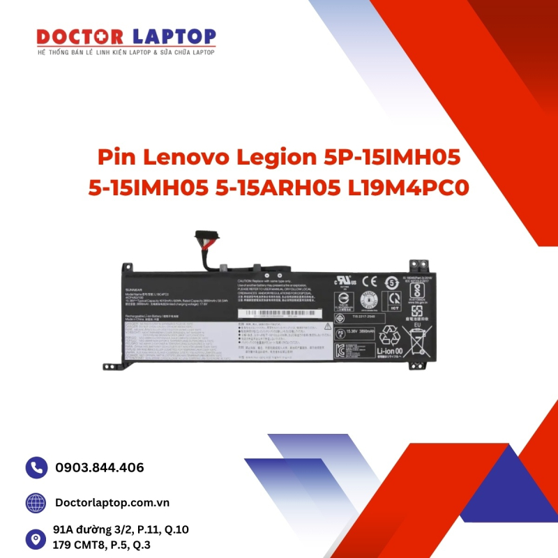 Pin Lenovo Legion 5P-15IMH05 5-15IMH05 5-15ARH05 L19M4PC0