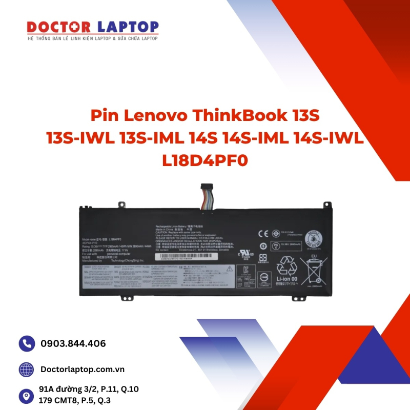 Pin Lenovo ThinkBook 13S 13S-IWL 13S-IML 14S 14S-IML 14S-IWL L18D4PF0