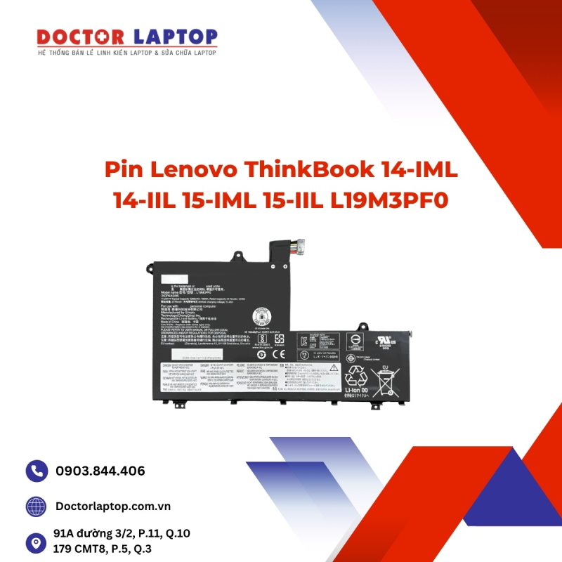 Pin Lenovo ThinkBook 14-IML 14-IIL 15-IML 15-IIL L19M3PF0