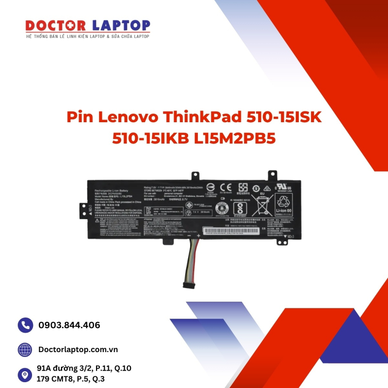 Pin Lenovo ThinkPad 510-15ISK 510-15IKB L15M2PB5
