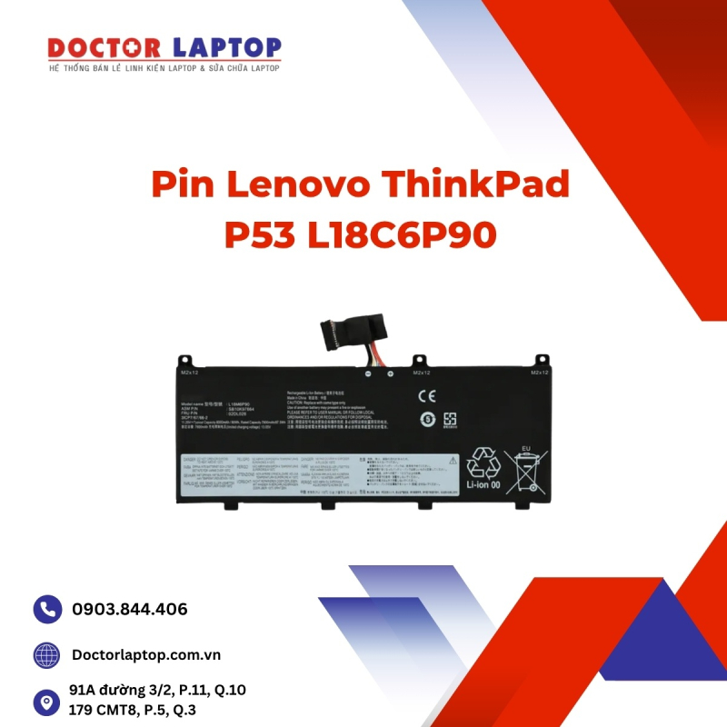 Pin Lenovo ThinkPad P53 L18C6P90