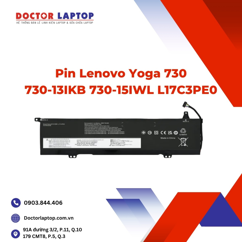 Pin Lenovo Yoga 730 730-13IKB 730-15IWL L17C3PE0