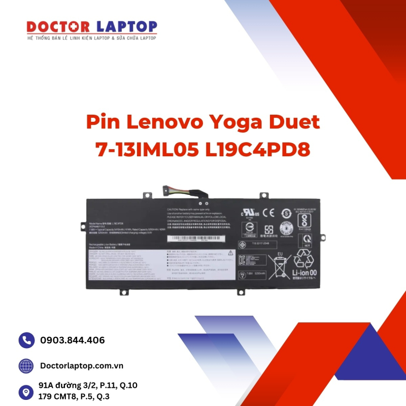 Pin Lenovo Yoga Duet 7-13IML05 L19C4PD8