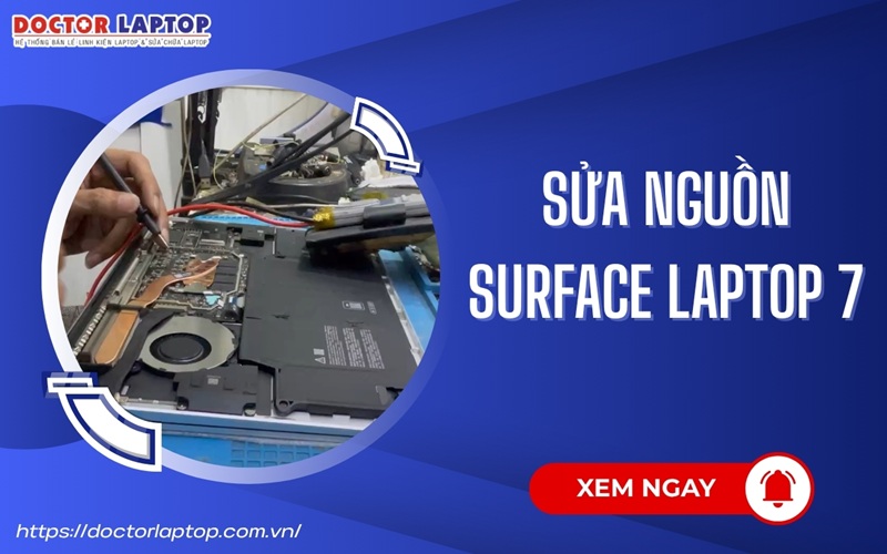 Sửa nguồn Surface Laptop 7