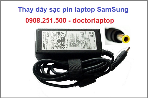 Thay dây sạc pin laptop SamSung